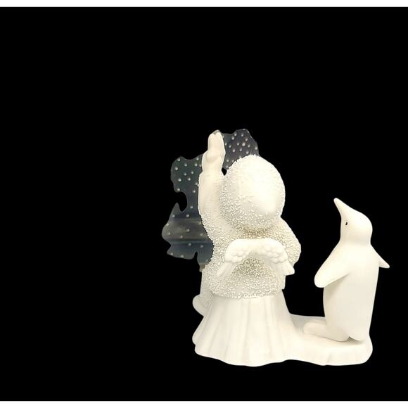 Vintage 1991 "Wishing on a Star" SnowBabies Figurine Dept. 56 With Penguin - Picture 5 of 12